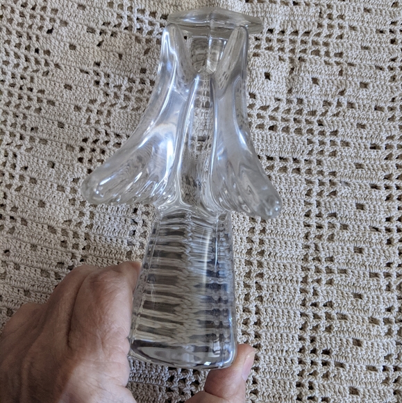 Vintage Christmas Angel Lead Crystal Figurine - Picture 4 of 6